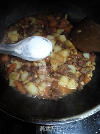 茄汁黄豆炖牛肉的做法步骤：12