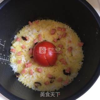 番茄土豆焖饭（电饭锅懒人版）的做法步骤：2