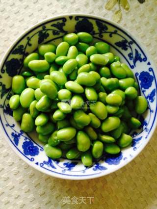丝瓜酱瓜烧毛豆的做法步骤：3