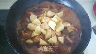 汉族名菜（改良版）地锅鸡的做法步骤：4