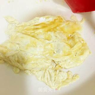 火腿炒蛋饭的做法步骤：3