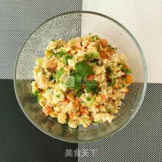 火腿炒蛋饭的做法步骤：10