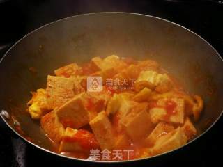 茄汁鸡蛋老豆腐的做法步骤：4