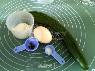 清新黄瓜软饼的做法步骤：1