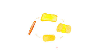 手绘食谱：你以为榴莲酥真的是用榴莲做的？的做法步骤：2