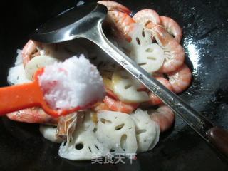 豉香莲藕鲜虾的做法步骤：7