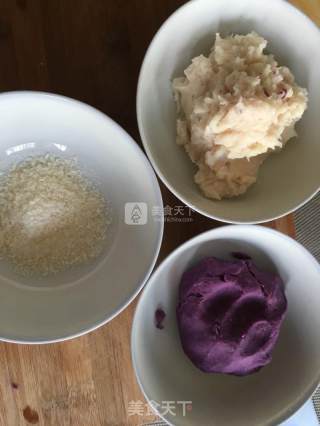紫薯山药小鱼的做法步骤：2