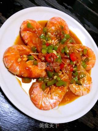 茄汁烧阿根廷红虾的做法步骤：11