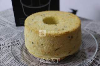 香葱肉松戚风蛋糕的做法步骤：16