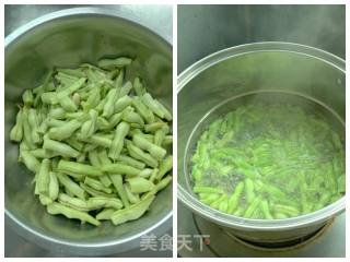 洋葱豆角炒香干的做法步骤：1