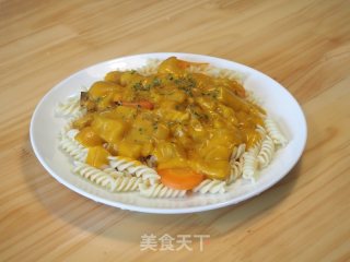 南瓜浓酱意面的做法步骤：11