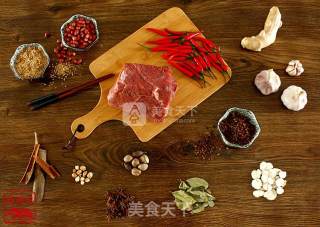 手工自制香辣豆鼓牛肉酱的做法步骤：1