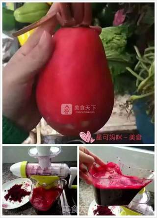 甜根菜玫瑰花的做法步骤：1