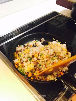 孜然牛肉炒饭的做法步骤：10