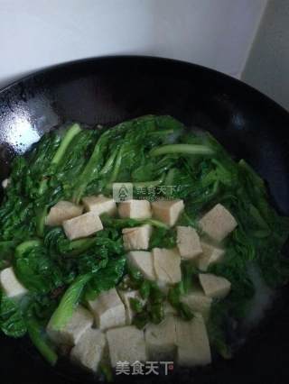小白菜冻豆腐汤的做法步骤：4