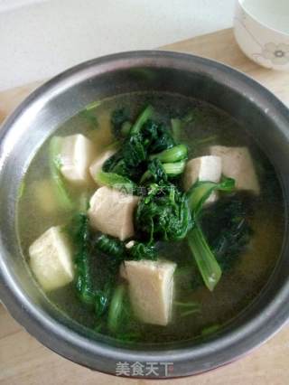 小白菜冻豆腐汤的做法步骤：5