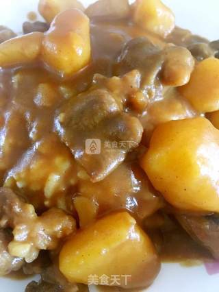 咖喱牛肉饭的做法步骤：9