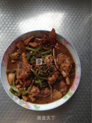 鲜椒辣子鸡腿的做法步骤：5