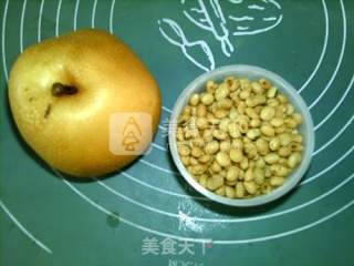 甜梨熟豆豆浆的做法步骤：1