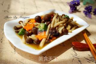 鸡汁蟹味菇的做法步骤：6