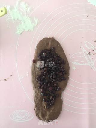 可可蜜豆软欧的做法步骤：4