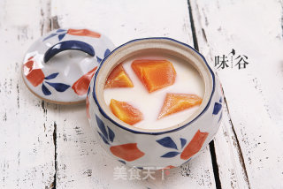 木瓜炖牛奶的做法步骤：7
