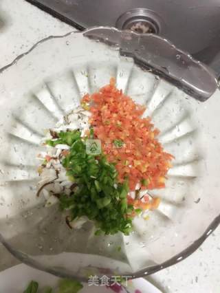 青椒香菇胡萝卜饼的做法步骤：2