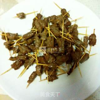 小牛牙签肉的做法步骤：3