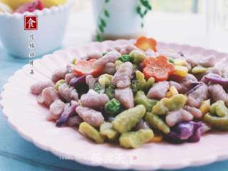 花样猫耳朵（麻食）的做法步骤：16