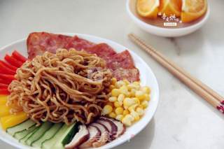 教你泡面的“健康吃法”——五彩拌面的做法步骤：8