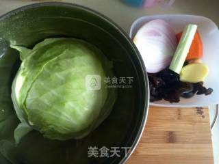 包菜炒粉丝的做法步骤：3