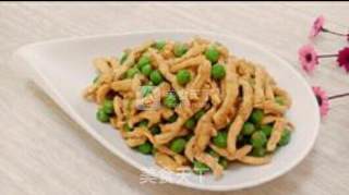 鸡丝炒豌豆的做法步骤：8