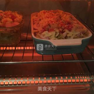 南瓜什锦焗饭的做法步骤：6
