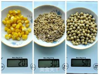 玉米燕麦豆浆的做法步骤：1