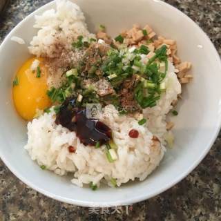 香煎米饭饼的做法步骤：2