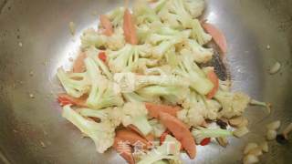 菜花边火腿的做法步骤：6
