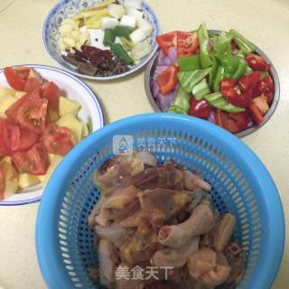 大盘鸡的做法步骤：1