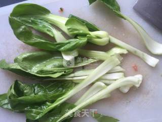 青菜肉丸米粉的做法步骤：6