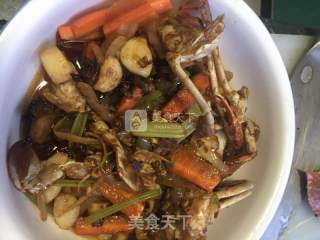 干锅酱香蟹的做法步骤：8