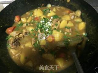 土豆咖喱鸡的做法步骤：7
