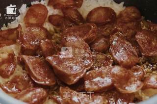 腊味煲仔饭——九阳知食的做法步骤：5