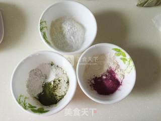 不用洗面的高颜值彩色凉皮的做法步骤：1