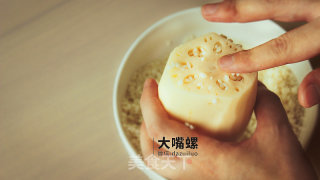 滋补红糖糯米藕丨大嘴螺的做法步骤：3