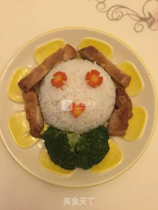 照烧鸡腿饭的做法步骤：8