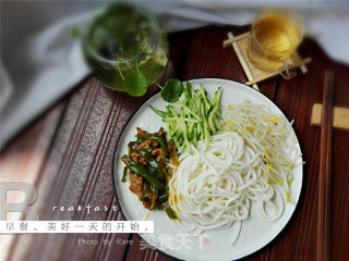 青椒肉丝打卤面的做法步骤：8