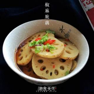【四叶小馆】椒麻脆藕的做法步骤：6
