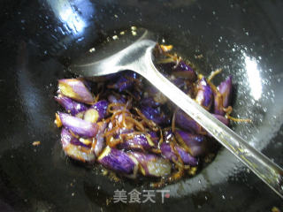 丁香鱼炒茄子的做法步骤：8