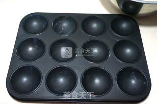 篮球夹心小蛋糕的做法步骤：8