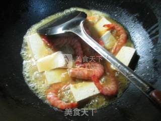 咖喱豆腐基围虾的做法步骤：5
