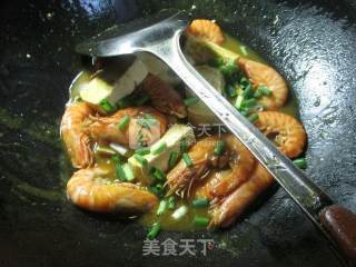 咖喱豆腐基围虾的做法步骤：9